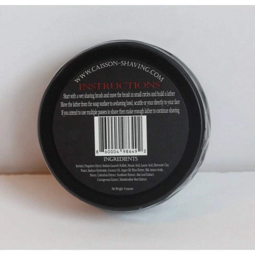 Caisson Shaving Co. Shaving‎ Soap Fire for Effect Soap New Sealed 4oz. Tin